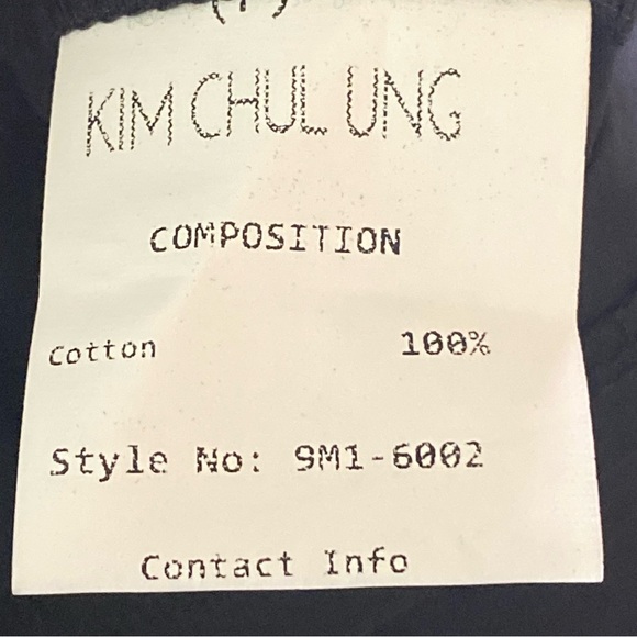 Kim Chul Ung Mode Shirt Dress Womens Runway Colorblock Top - Picture 8 of 9